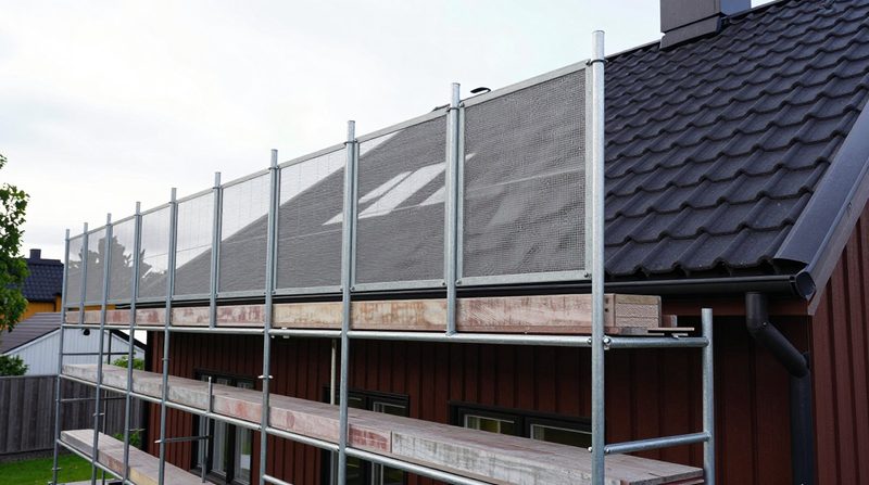 Ställning för takarbete